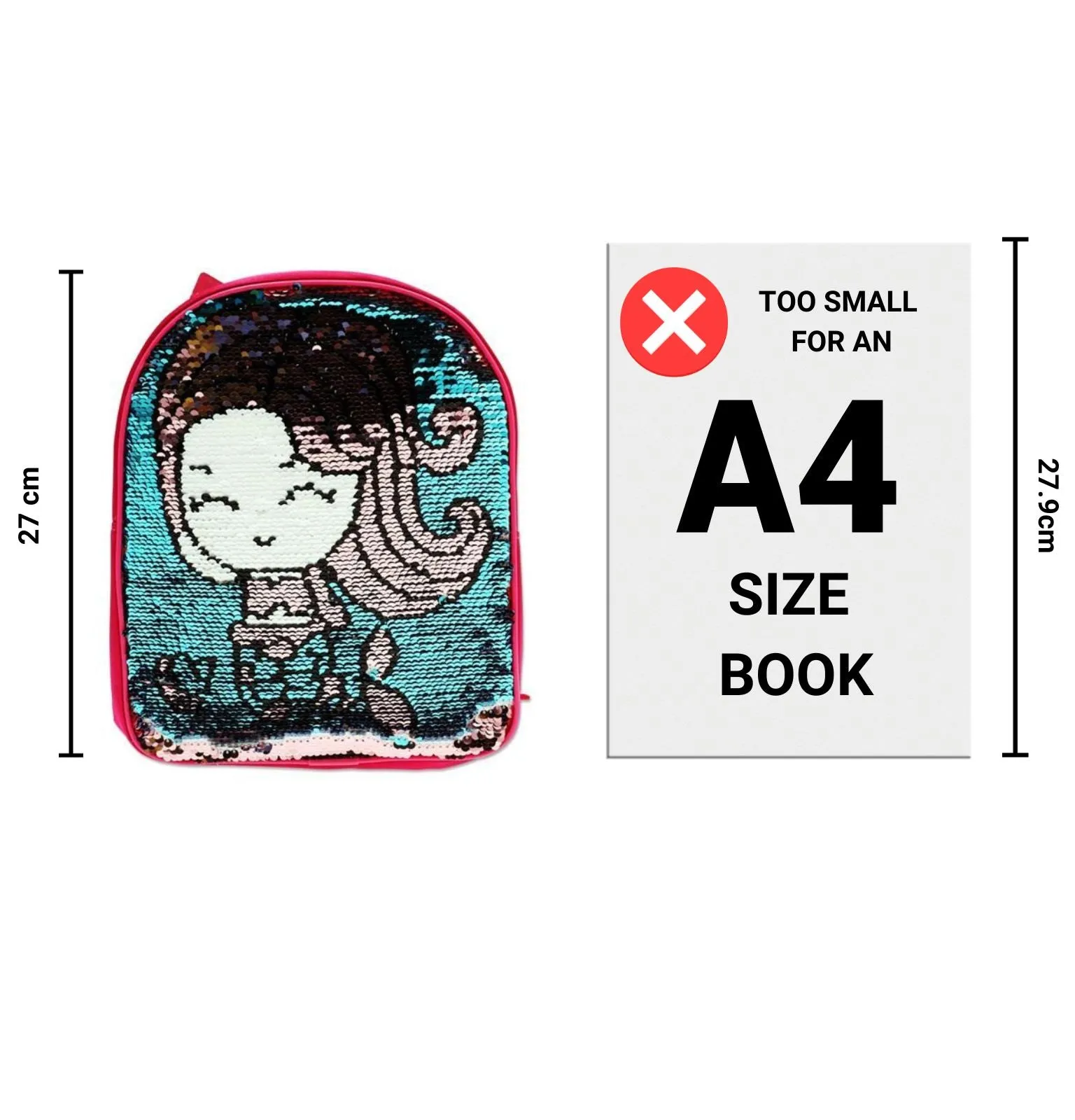 ■ Emotionery Dream Junior Backpack Reversible Sequins - Mermaid
