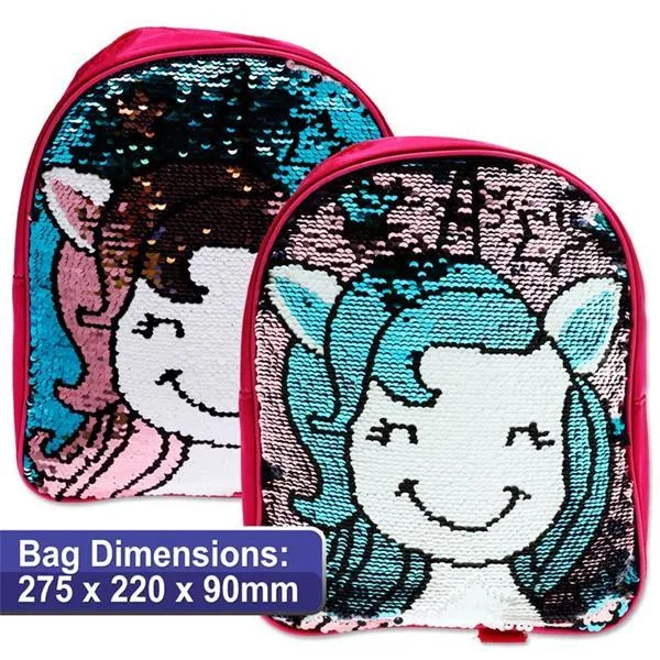 ■ Emotionery Dream Junior Backpack Reversible Sequins - Unicorn