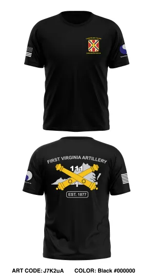 1-111th Field Artillery Regiment Core Men's SS Performance Tee - J7K2uA