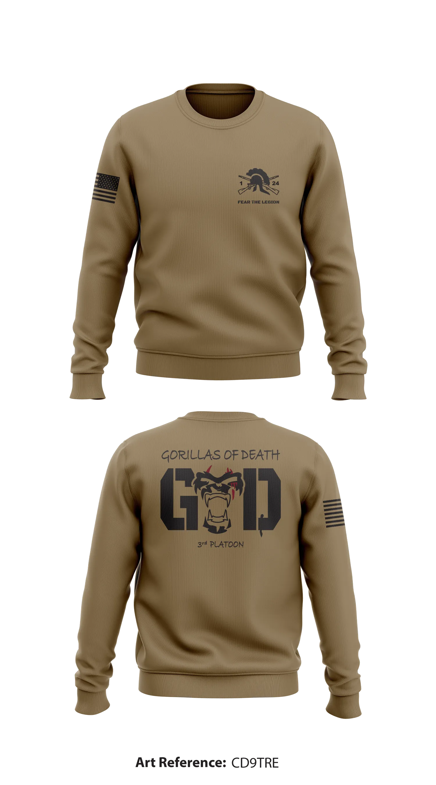 1-24 IN Store 1 Core Men's Crewneck Performance Sweatshirt - CD9tre
