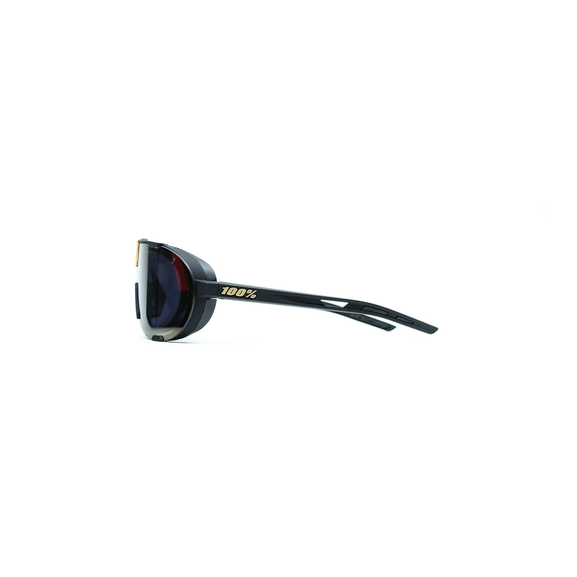 100% Westcraft Sunglasses - Soft Tact Black (Soft Gold Mirror Lens)