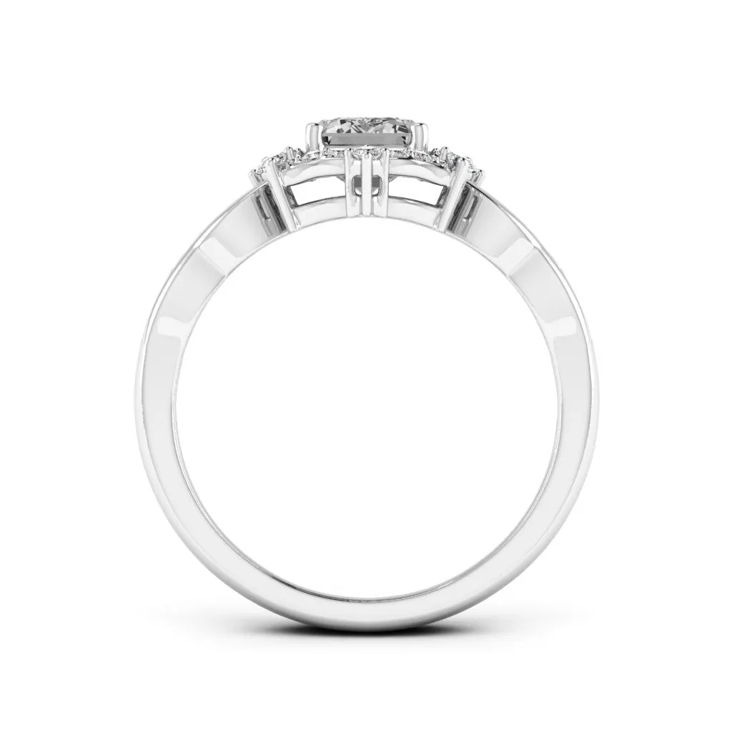 1.19 d.e.w cts Bridget Moissanite Ring