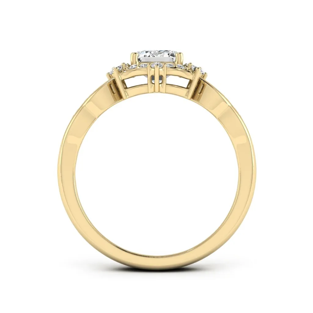1.19 d.e.w cts Bridget Moissanite Ring