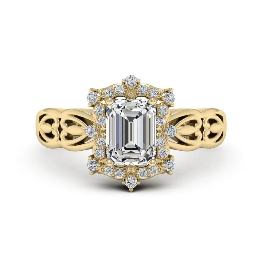 1.19 d.e.w cts Bridget Moissanite Ring
