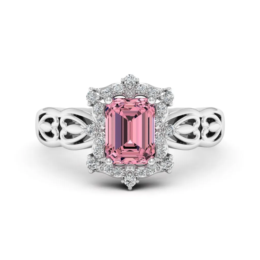 1.19 d.e.w cts Bridget Moissanite Ring