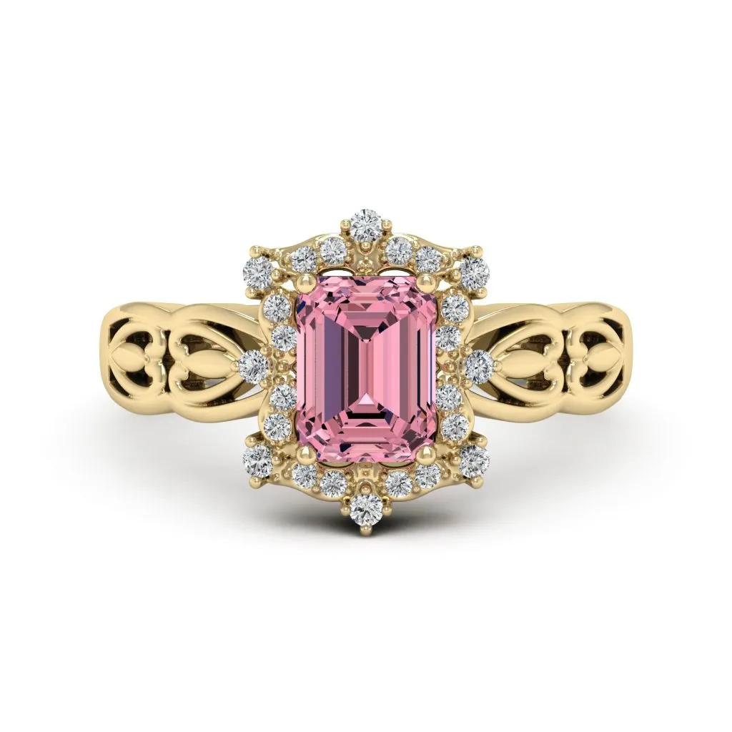 1.19 d.e.w cts Bridget Moissanite Ring