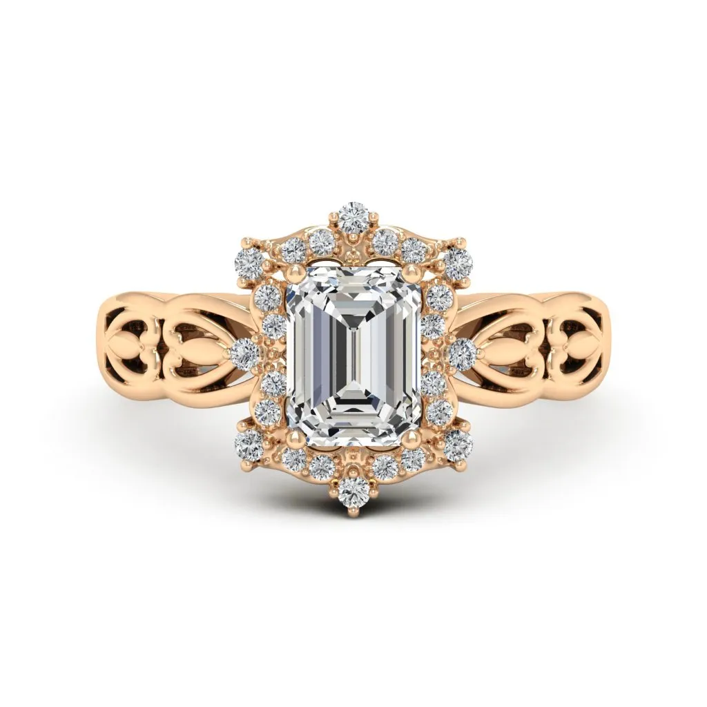 1.19 d.e.w cts Bridget Moissanite Ring