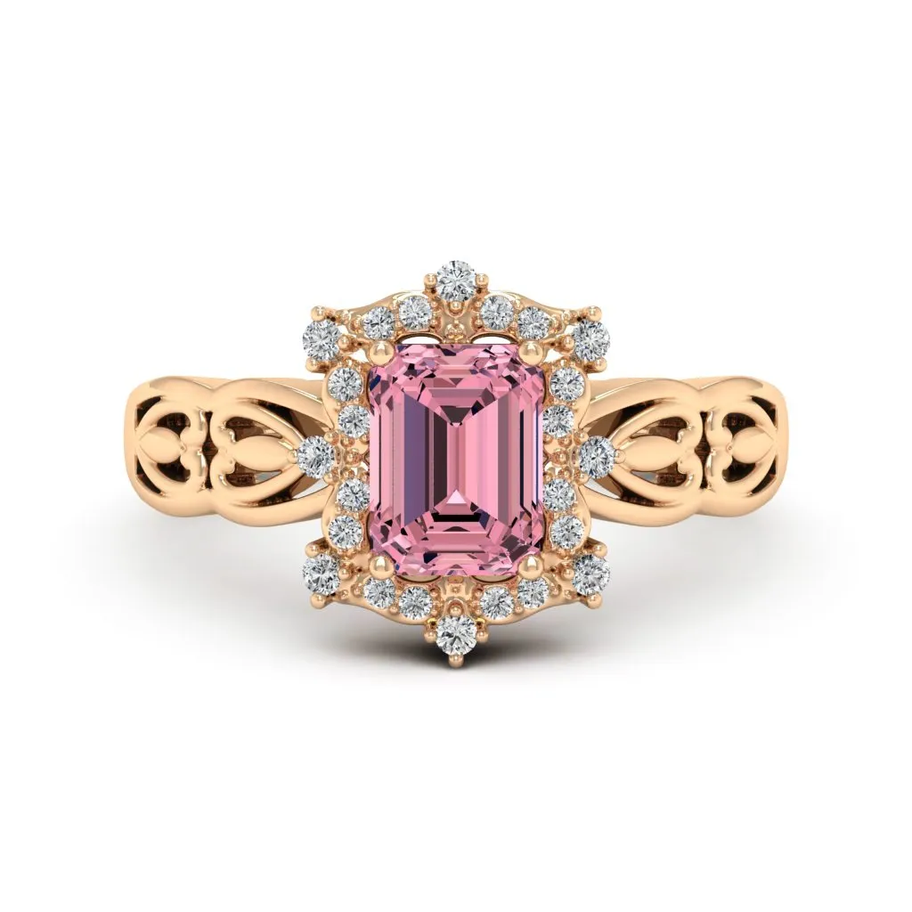 1.19 d.e.w cts Bridget Moissanite Ring