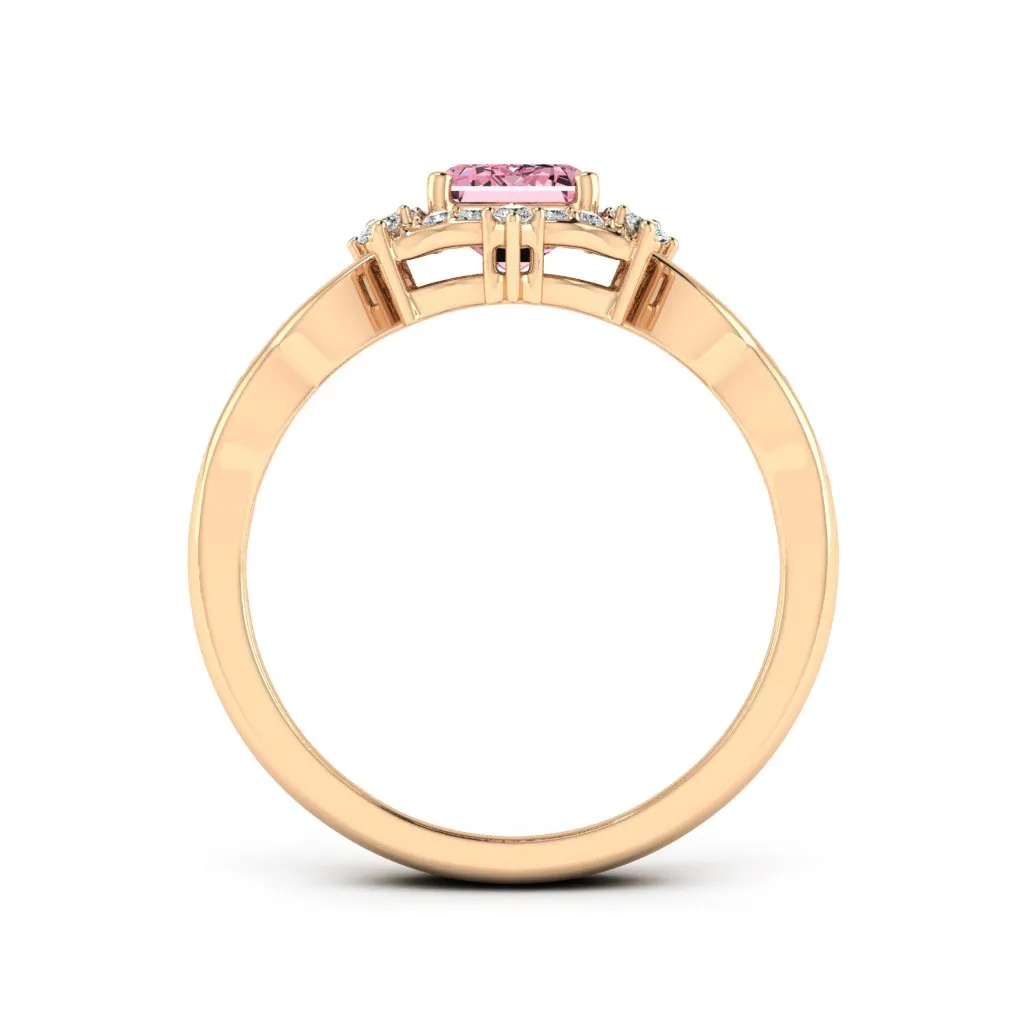 1.19 d.e.w cts Bridget Moissanite Ring