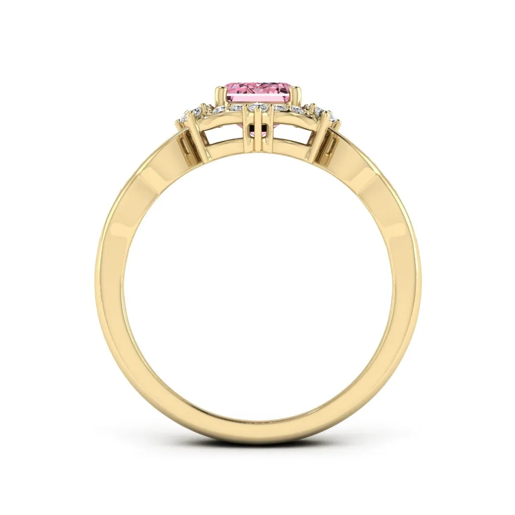 1.19 d.e.w cts Bridget Moissanite Ring