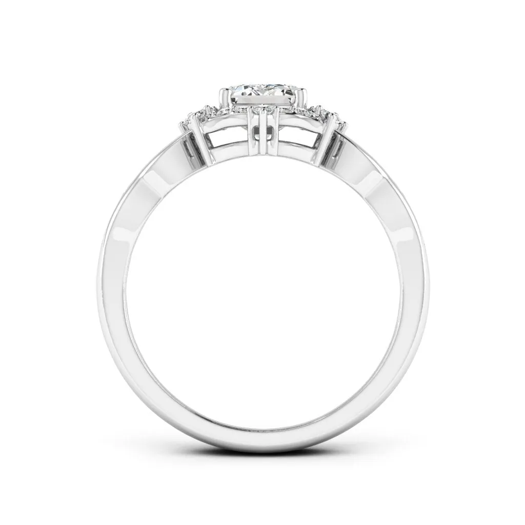 1.19 d.e.w cts Bridget Moissanite Ring