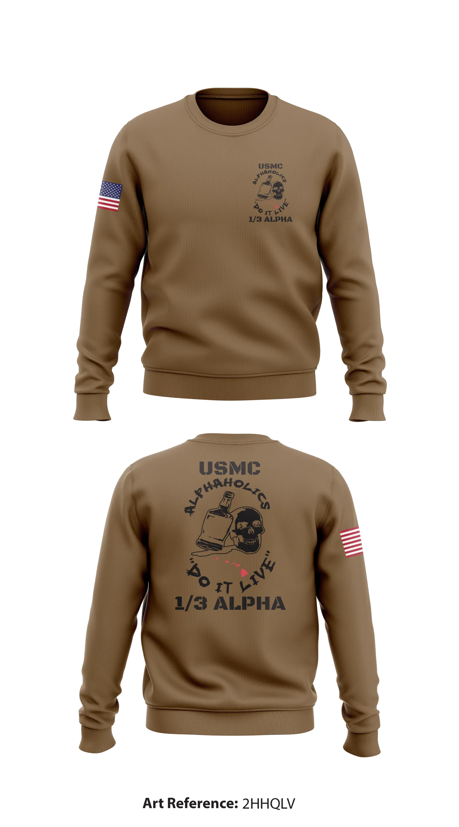 1/3 alpha Store 1 Core Men's Crewneck Performance Sweatshirt - 2HhQLv