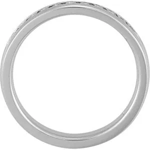 1/4 CTW Moissanite Channel Anniversary Band