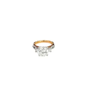 18k Rose Gold 3.22CT J VS2 AND .78CT G SI1 ROUND Diamond Engagement ring CERIFIED BY GIA #6193003620