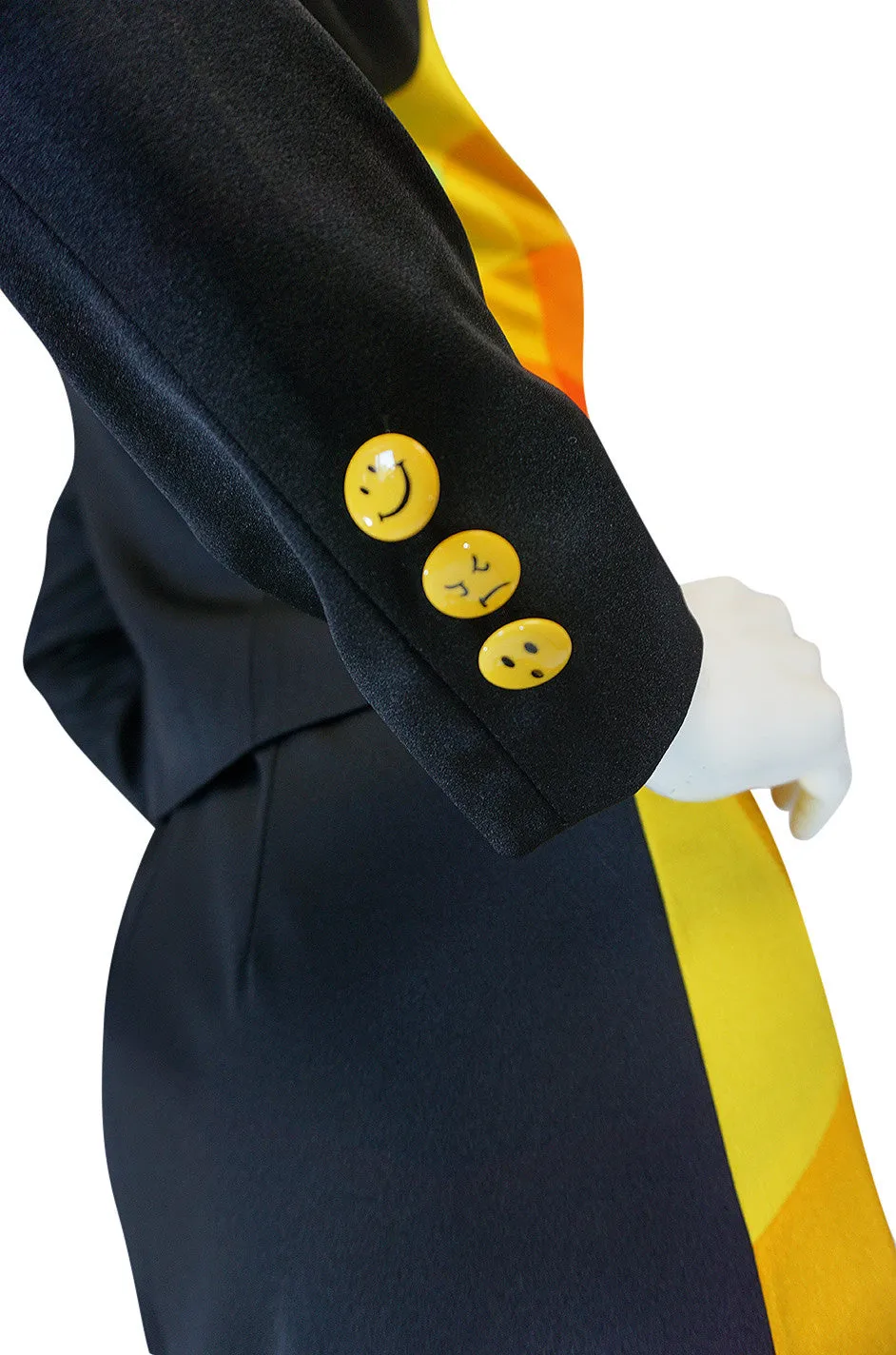1980s Moschino Cheap & Chic Rainbow Colored Dress & Jacket