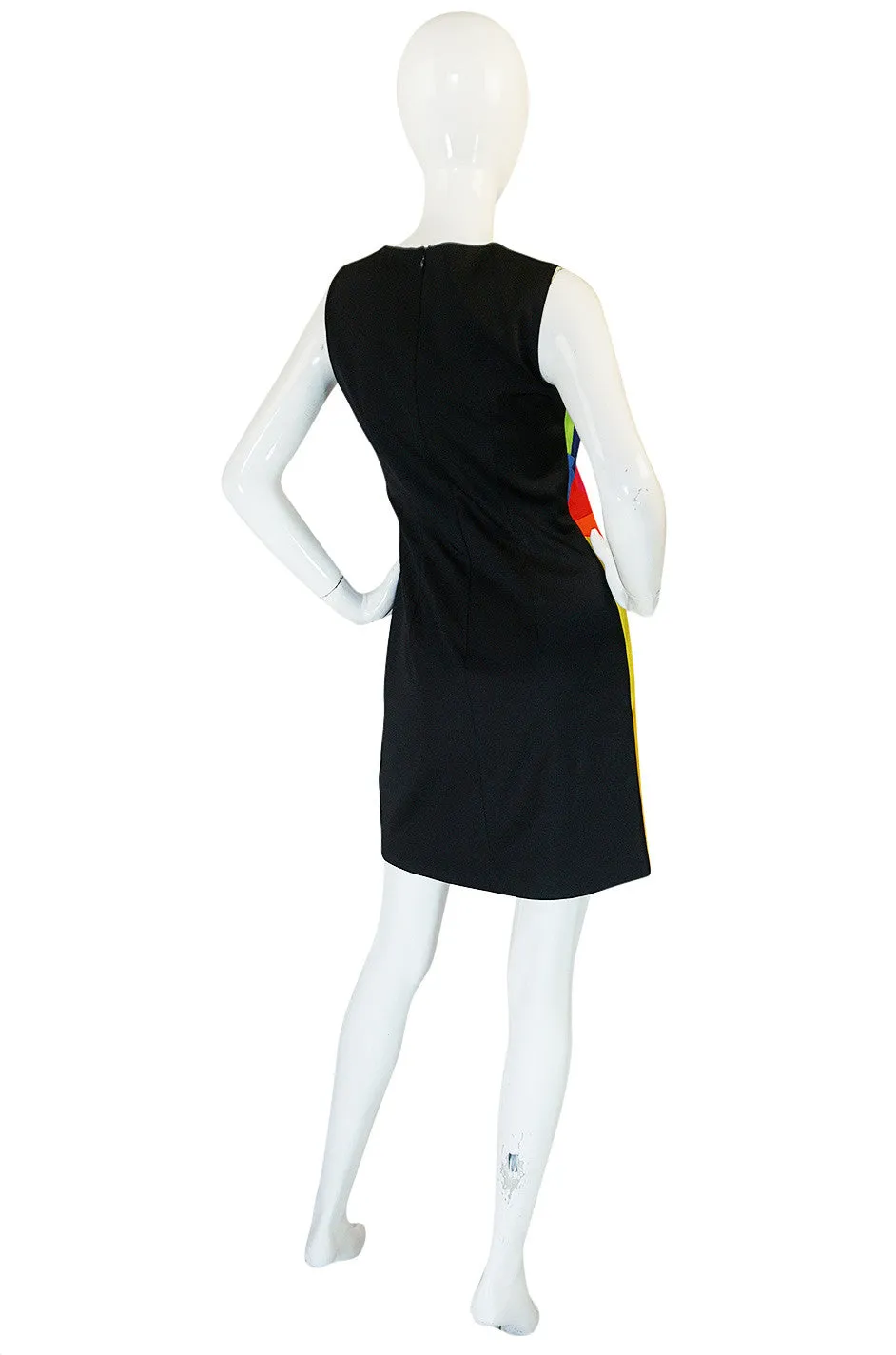 1980s Moschino Cheap & Chic Rainbow Colored Dress & Jacket