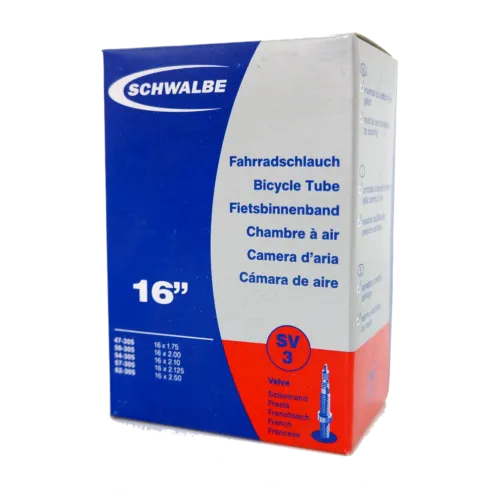 1pack-4packs Schwalbe SV3 16"x1.75-2.50 Presta Valve Tern Dahon Bike Inner Tube