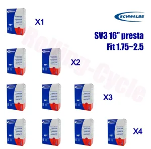 1pack-4packs Schwalbe SV3 16"x1.75-2.50 Presta Valve Tern Dahon Bike Inner Tube