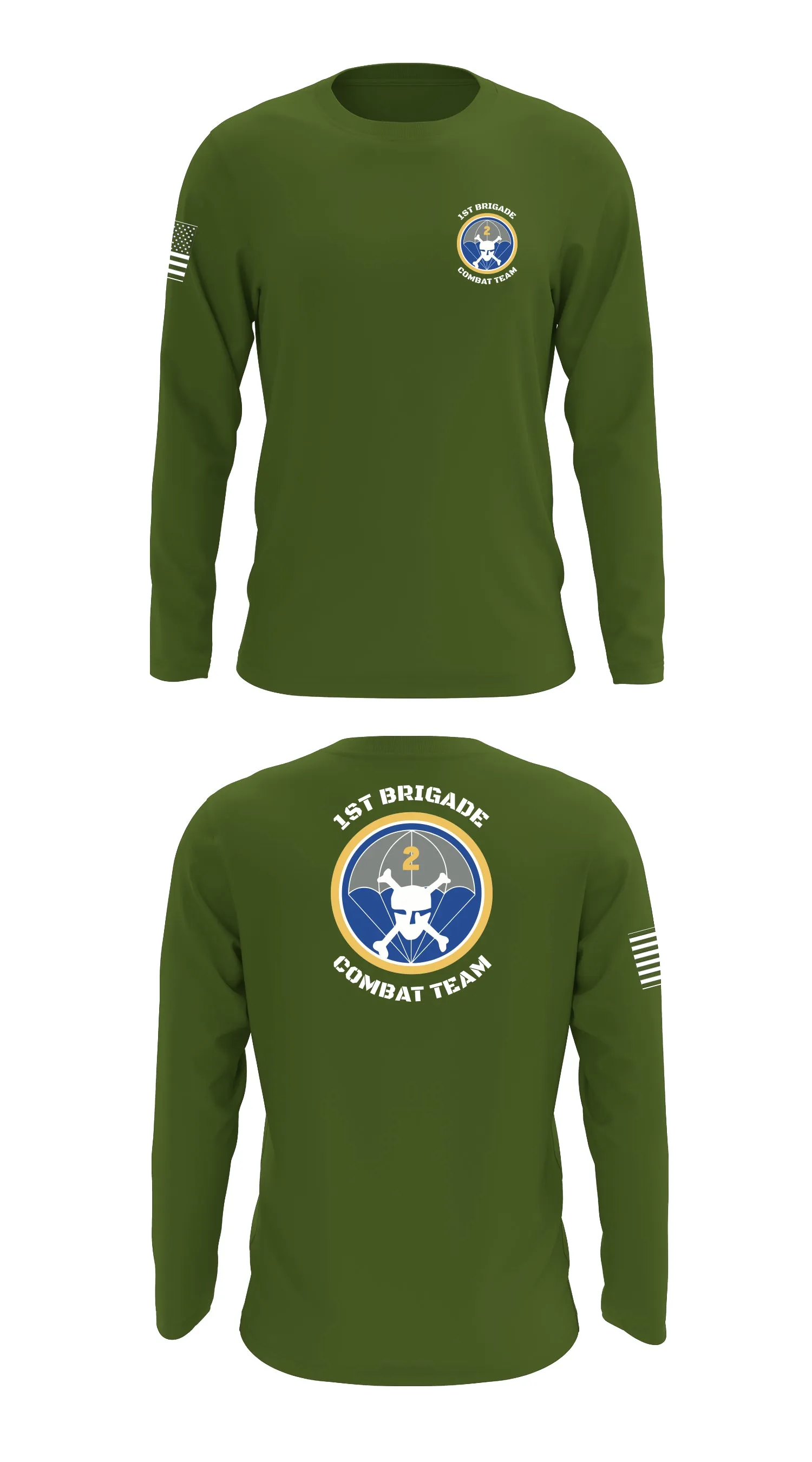 1st Brigade Combat Team Store 1 Core Men's LS Performance Tee - 70108852470