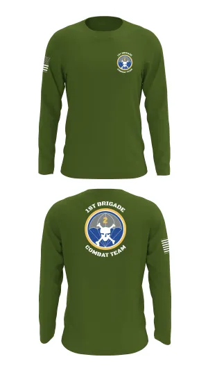 1st Brigade Combat Team Store 1 Core Men's LS Performance Tee - 70108852470