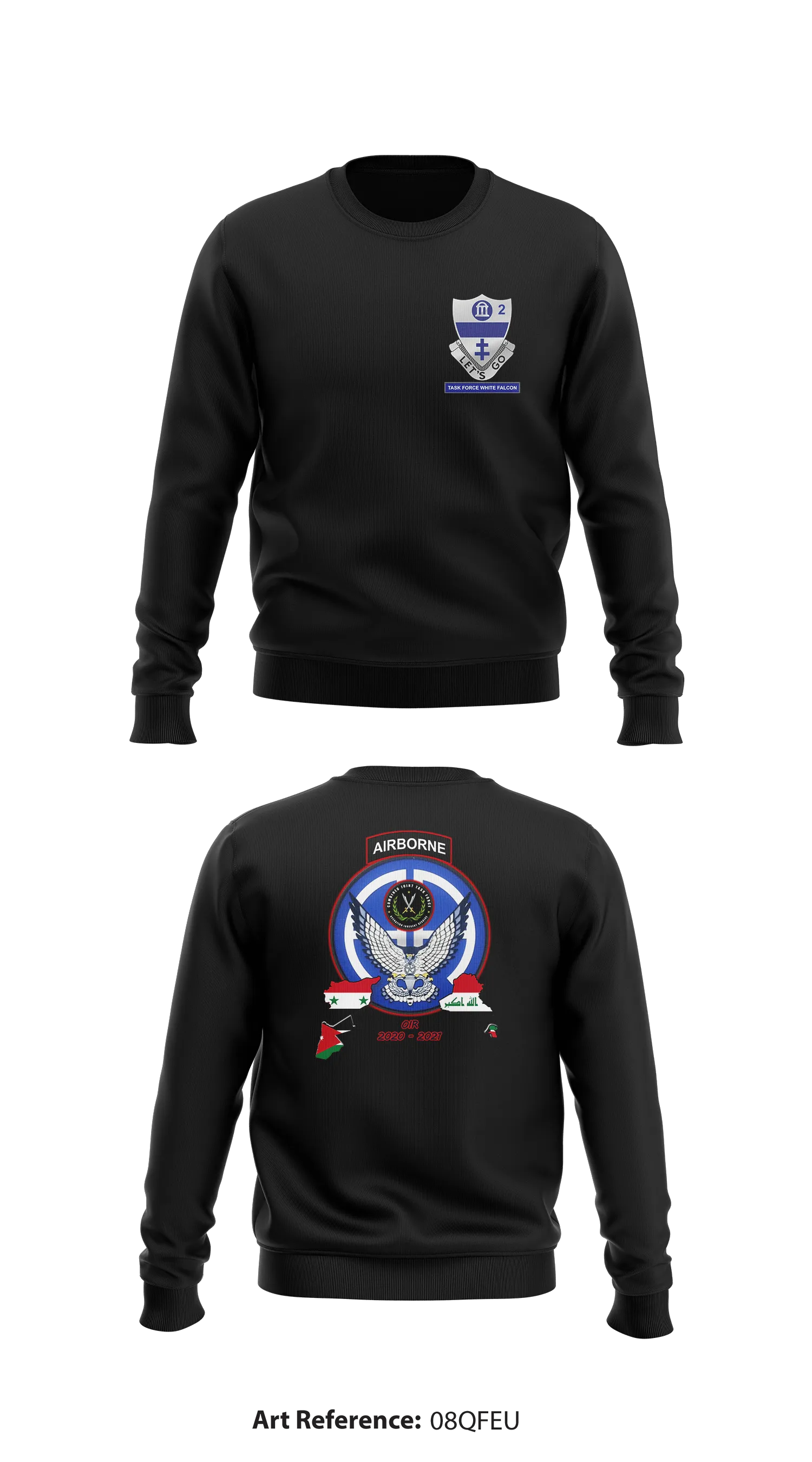 2-325 AIR, 2BCT Store 1 Core Men's Crewneck Performance Sweatshirt - 08qFEU
