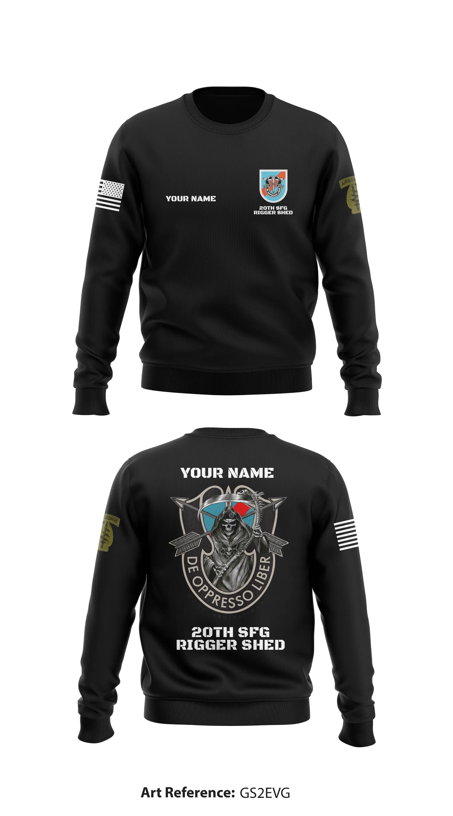 20th SFG DET 1 Rigger  Store 1 Core Men's Crewneck Performance Sweatshirt - GS2eVG