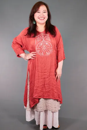 2193 Venetian Coral Simple Print-P
