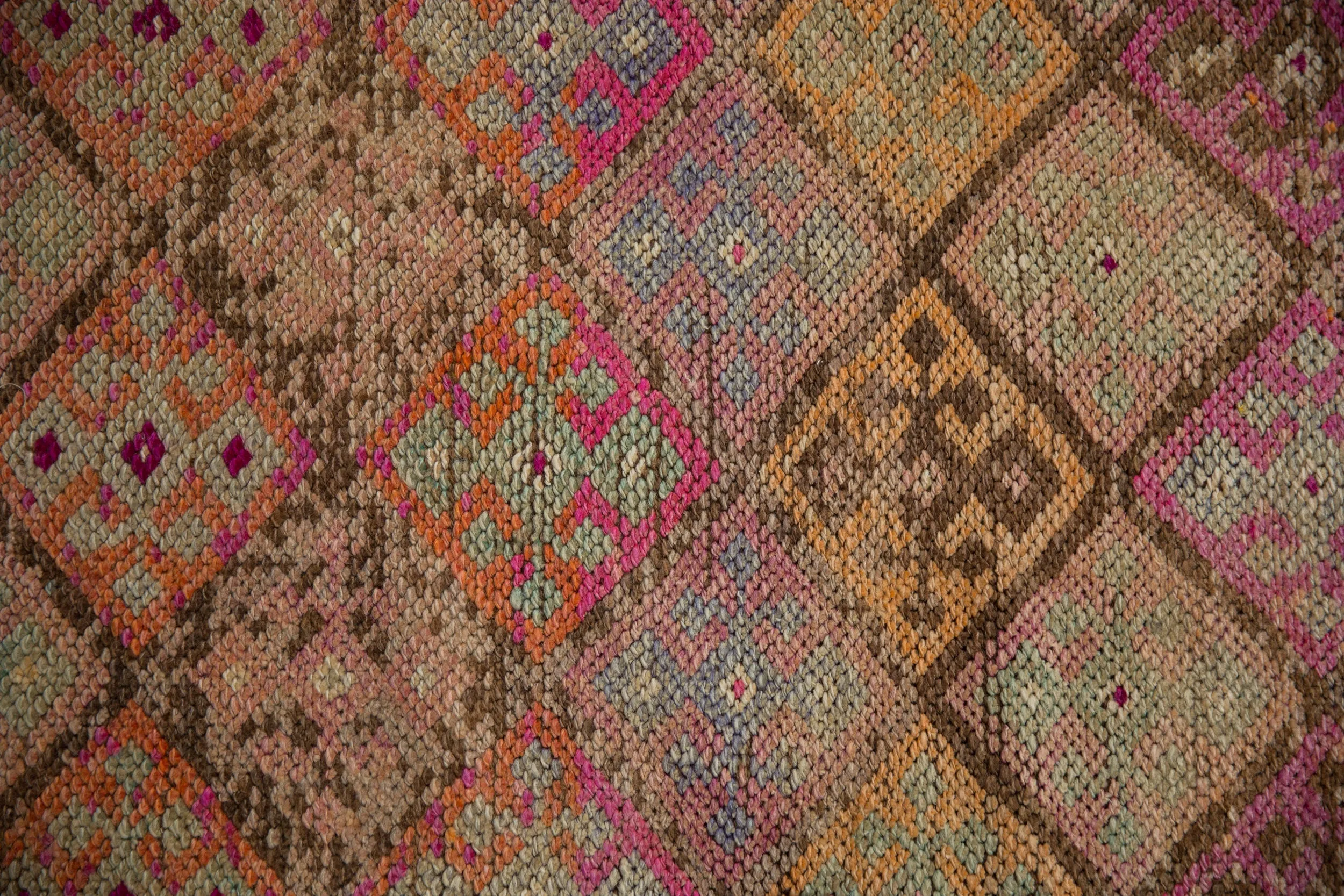 2.5x12.5 Vintage Distressed Kurd Rug Runner