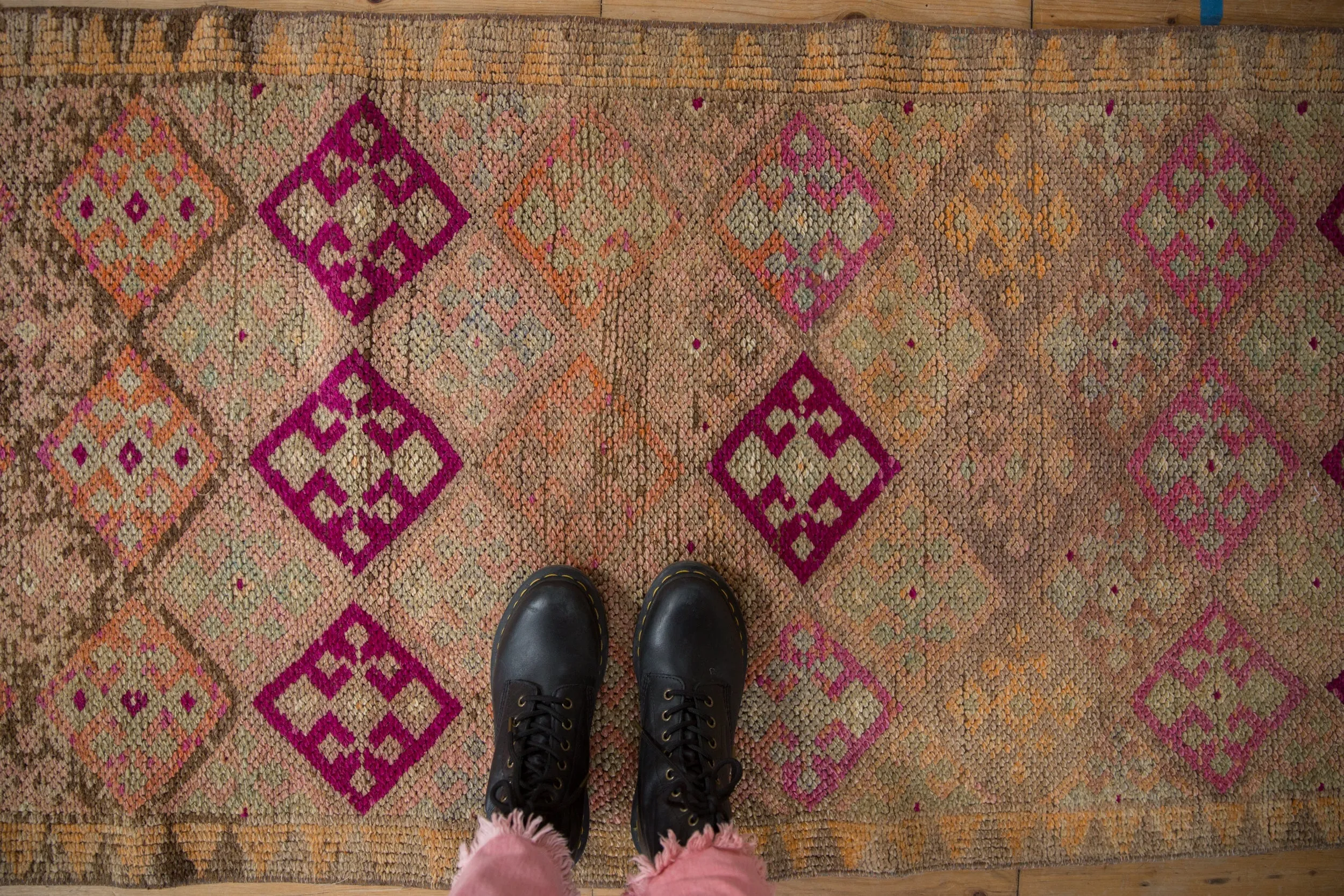 2.5x12.5 Vintage Distressed Kurd Rug Runner