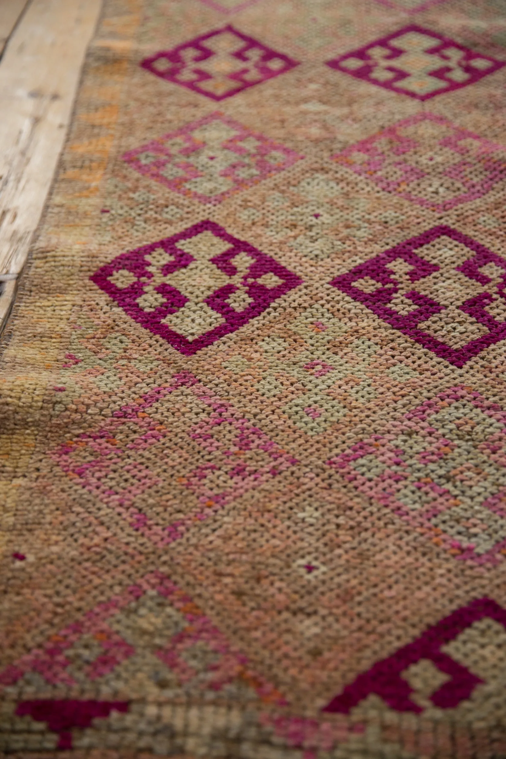 2.5x12.5 Vintage Distressed Kurd Rug Runner