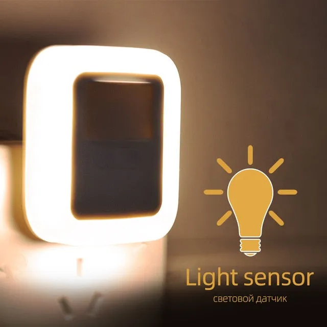 2pcs Night Light Motion Sound and Light Sensor Bedroom Decor