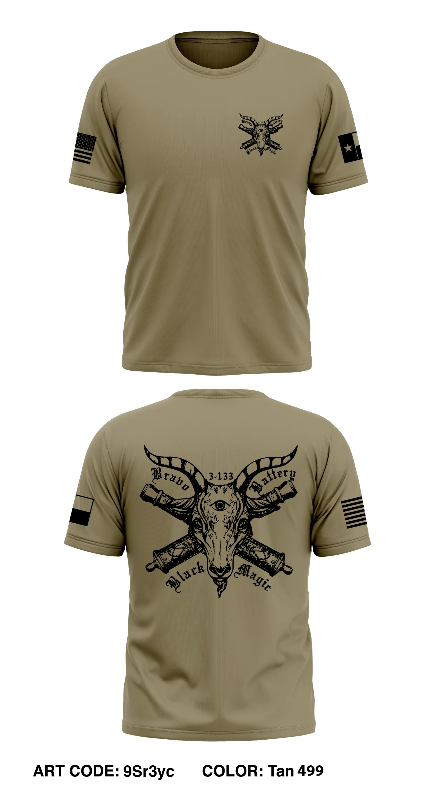 3-133 FA Bravo Battery Core Men's SS Performance Tee - 9Sr3yc