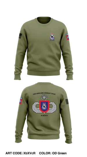 3 BCT 82ABN DIV Store 1 Core Men's Crewneck Performance Sweatshirt - XbXVcR