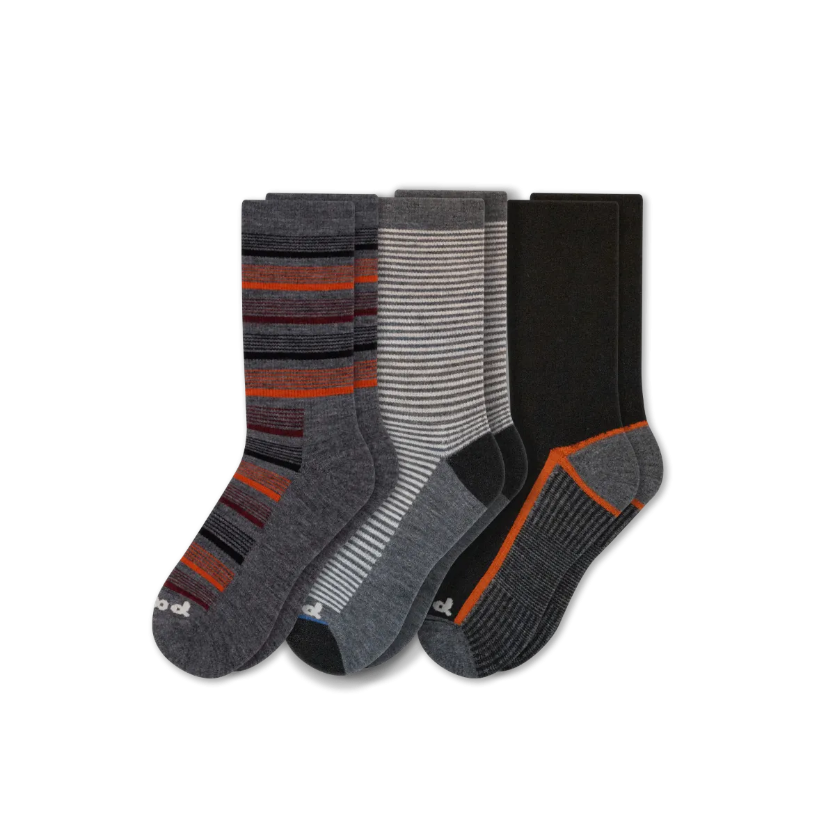 3 Pack - Men's Light-Weight Crew Pacas Socks