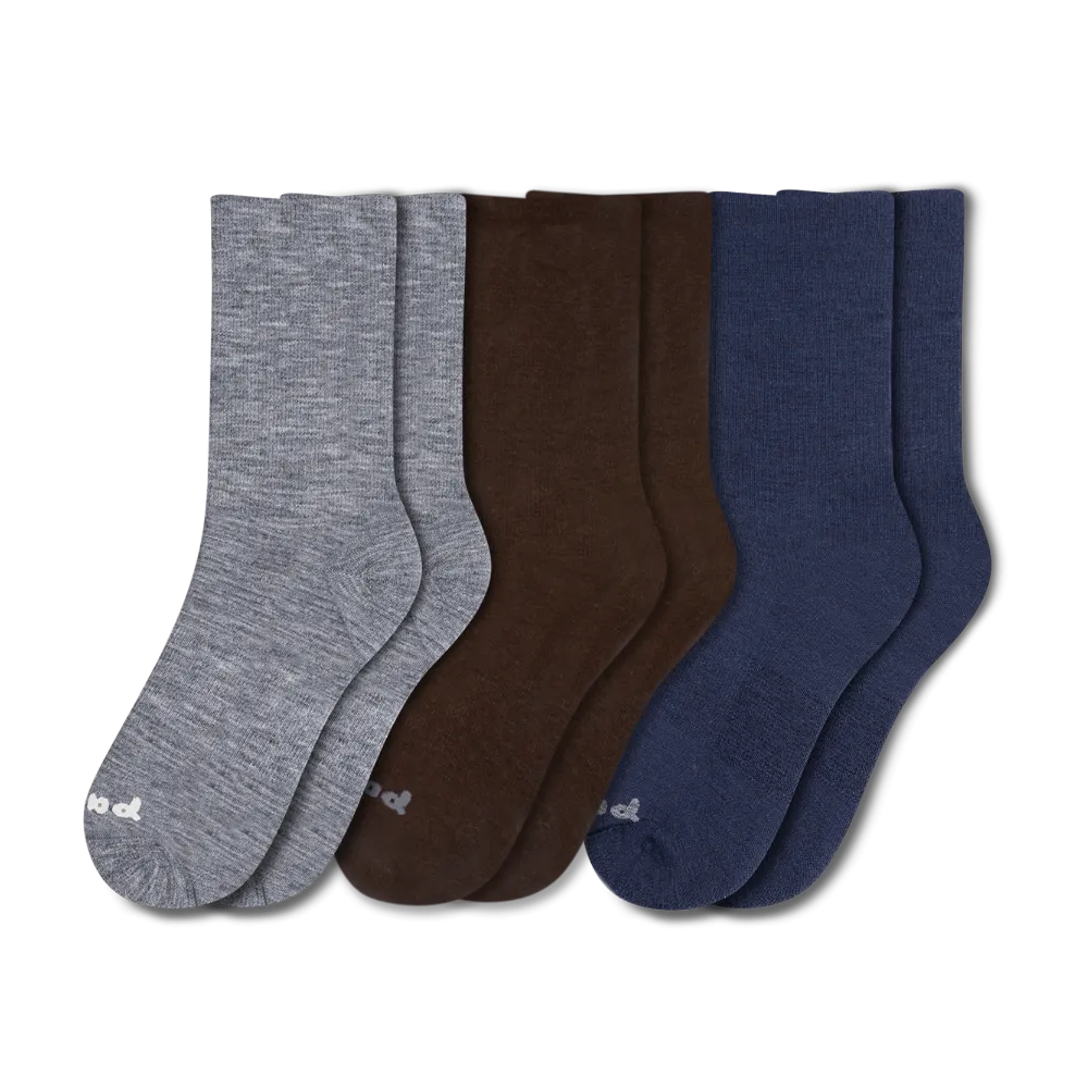 3 Pack - Men's Light-Weight Crew Pacas Socks