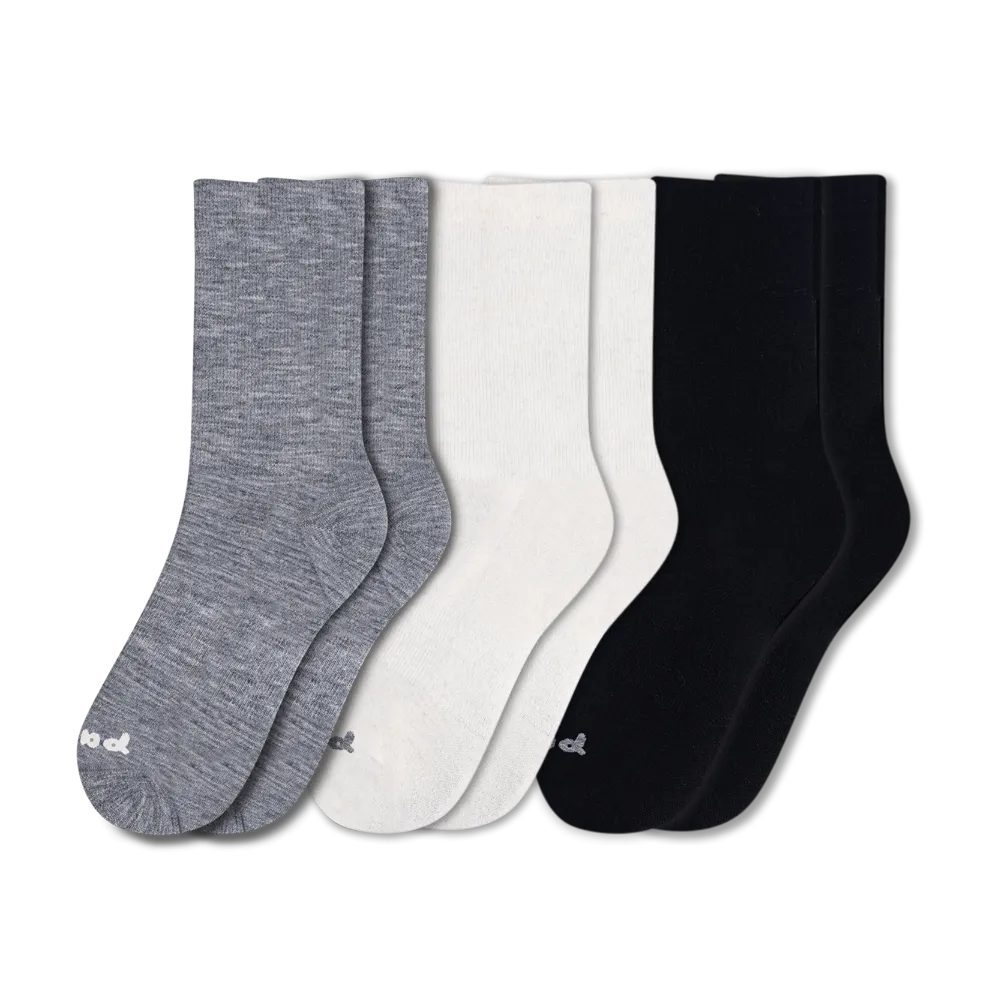 3 Pack - Men's Light-Weight Crew Pacas Socks