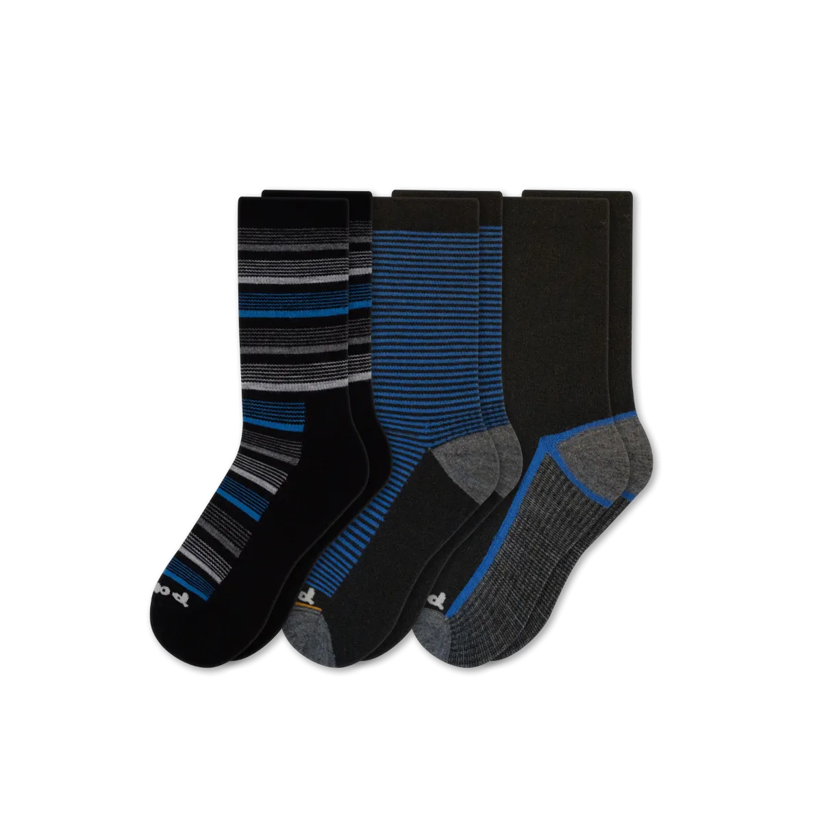 3 Pack - Men's Light-Weight Crew Pacas Socks