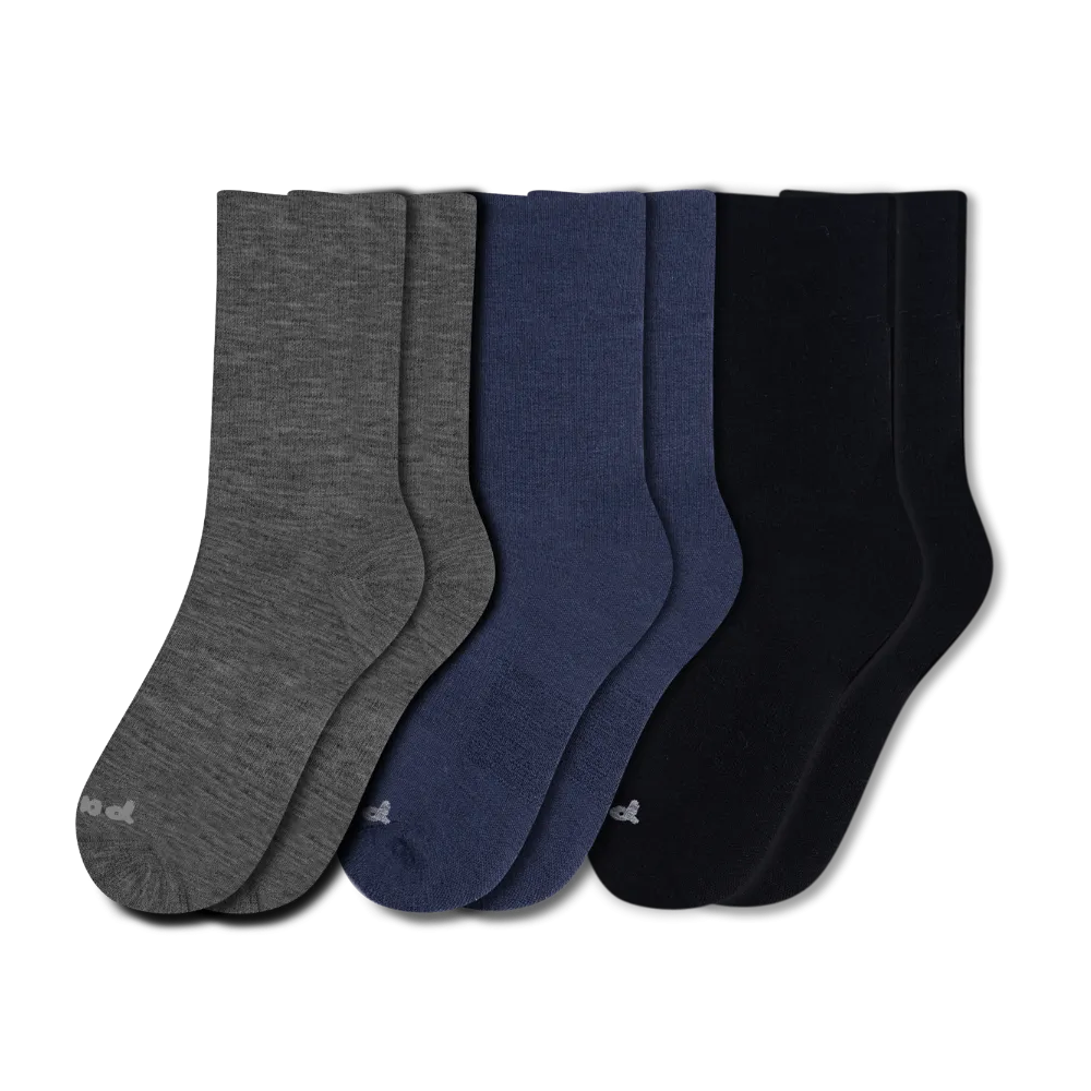 3 Pack - Men's Light-Weight Crew Pacas Socks