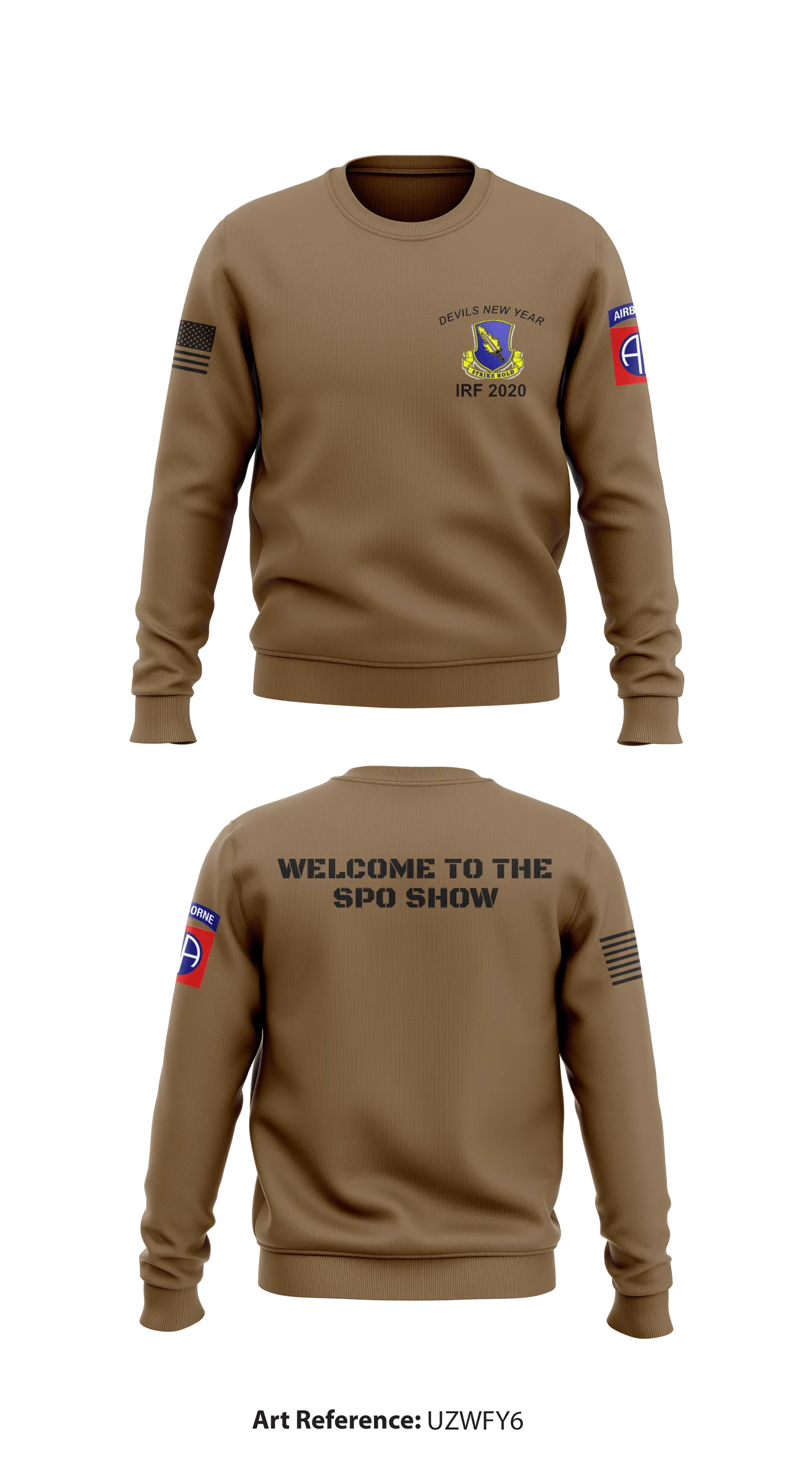 307th Brigade Support Battalion, 1st Brigade Combat Team, 82nd Airborne Division Store 1 Core Men's Crewneck Performance Sweatshirt - uzwfY6