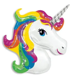 33" Rainbow Unicorn Jumbo Balloon
