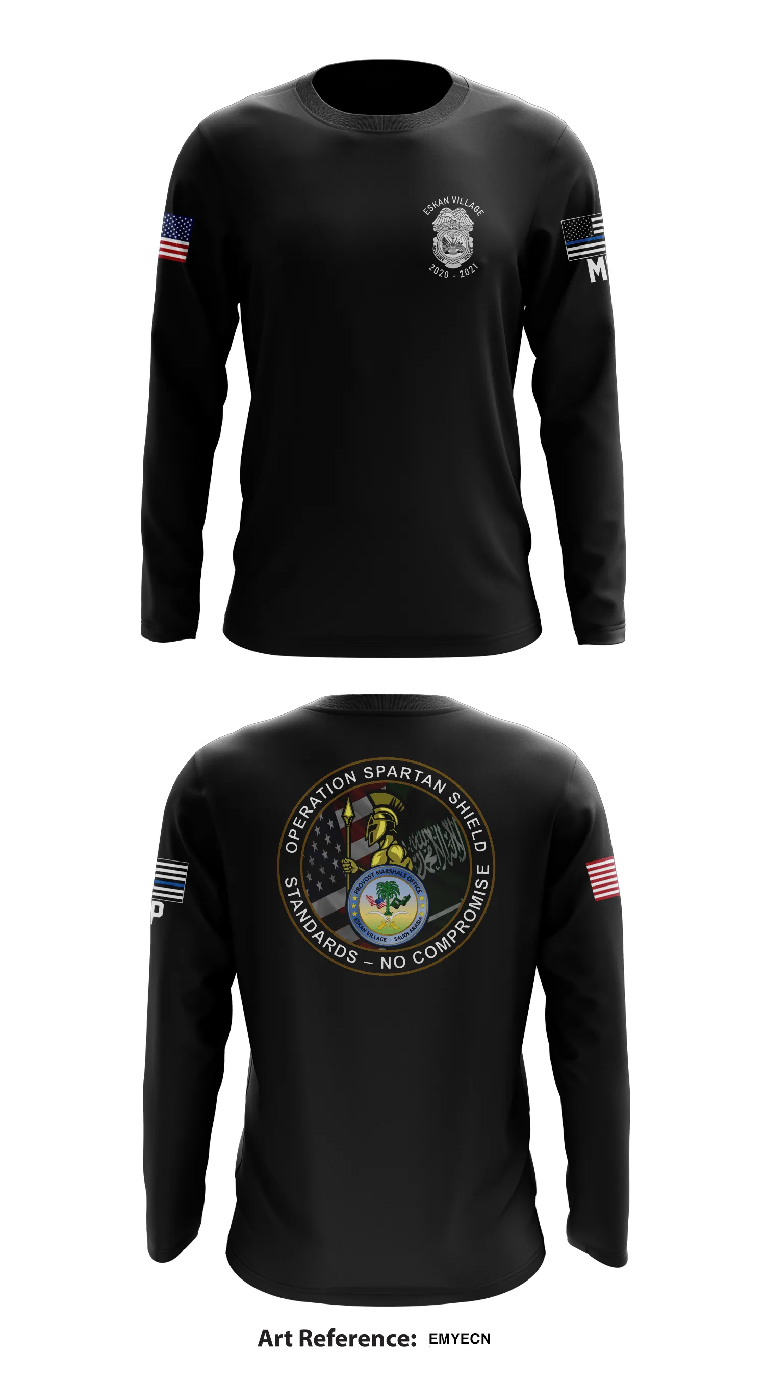 354th PMO Core Men's LS Performance Tee - EMyECn