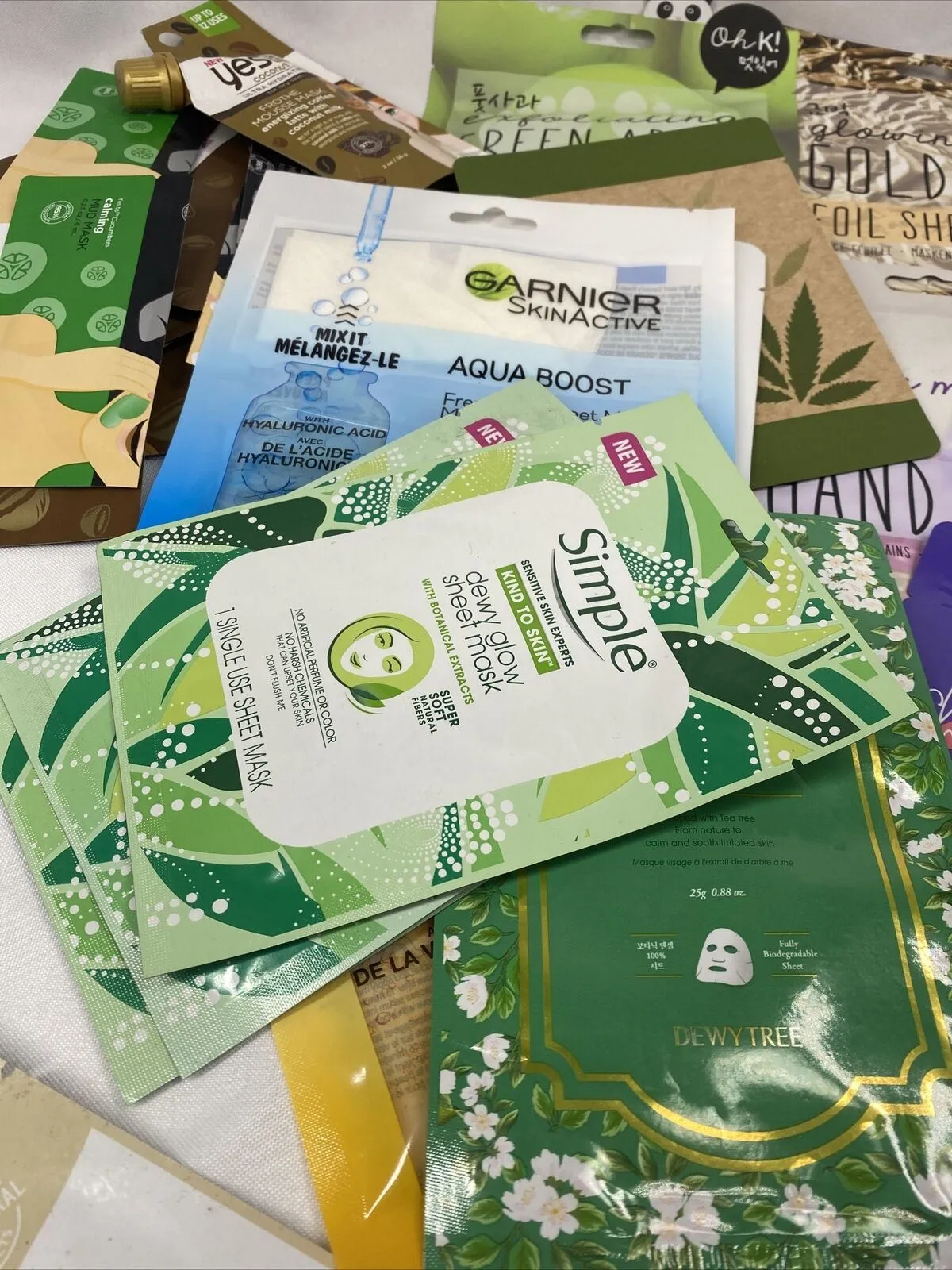 (38) Oh K Yes Soo’Ae Dewytree Peel Simple Sheet Face Mask Korean Beauty Bulk Lot