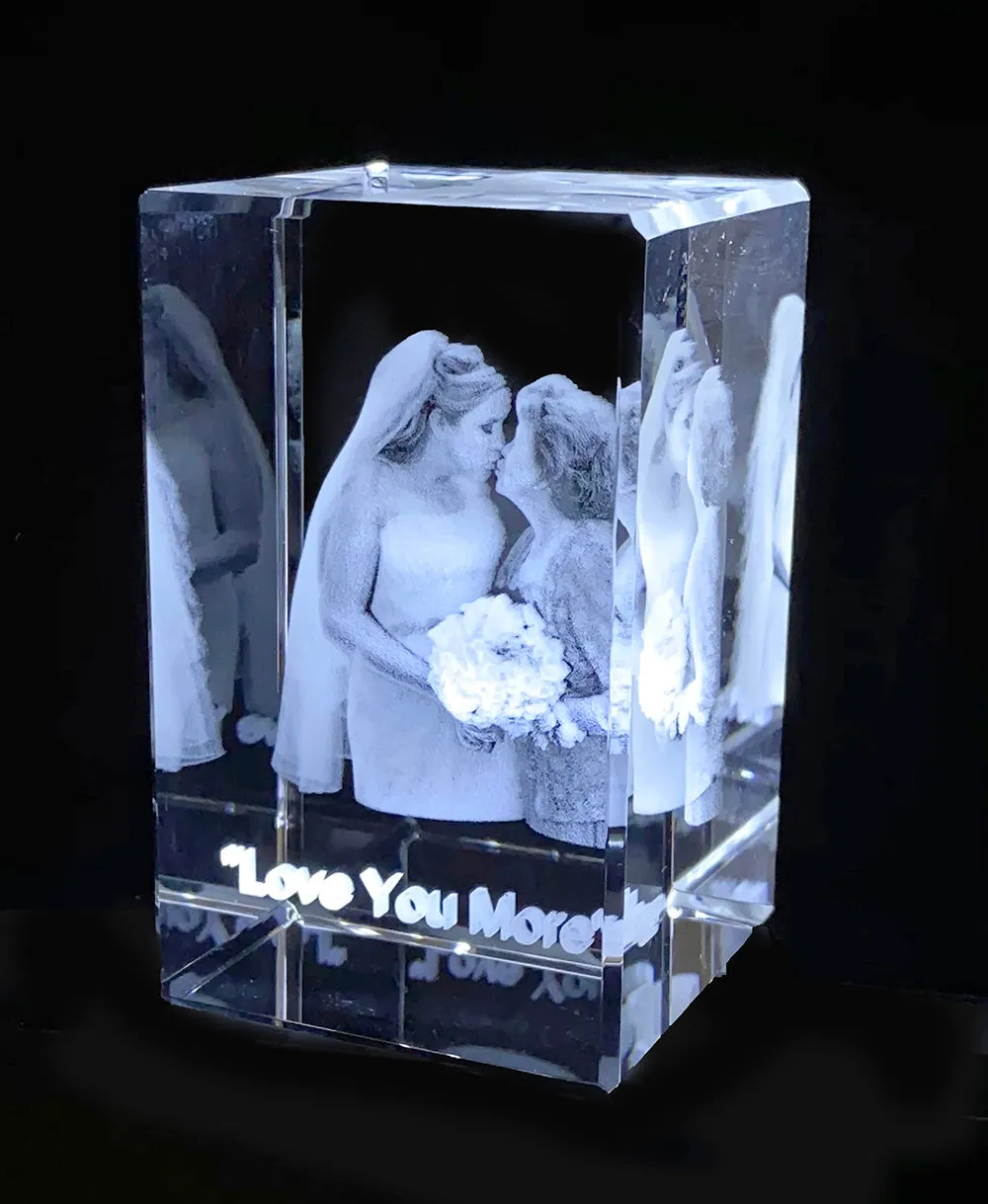 3D Crystals of your Loved Ones - Couple - Item #3716