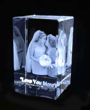 3D Crystals of your Loved Ones - Couple - Item #3716