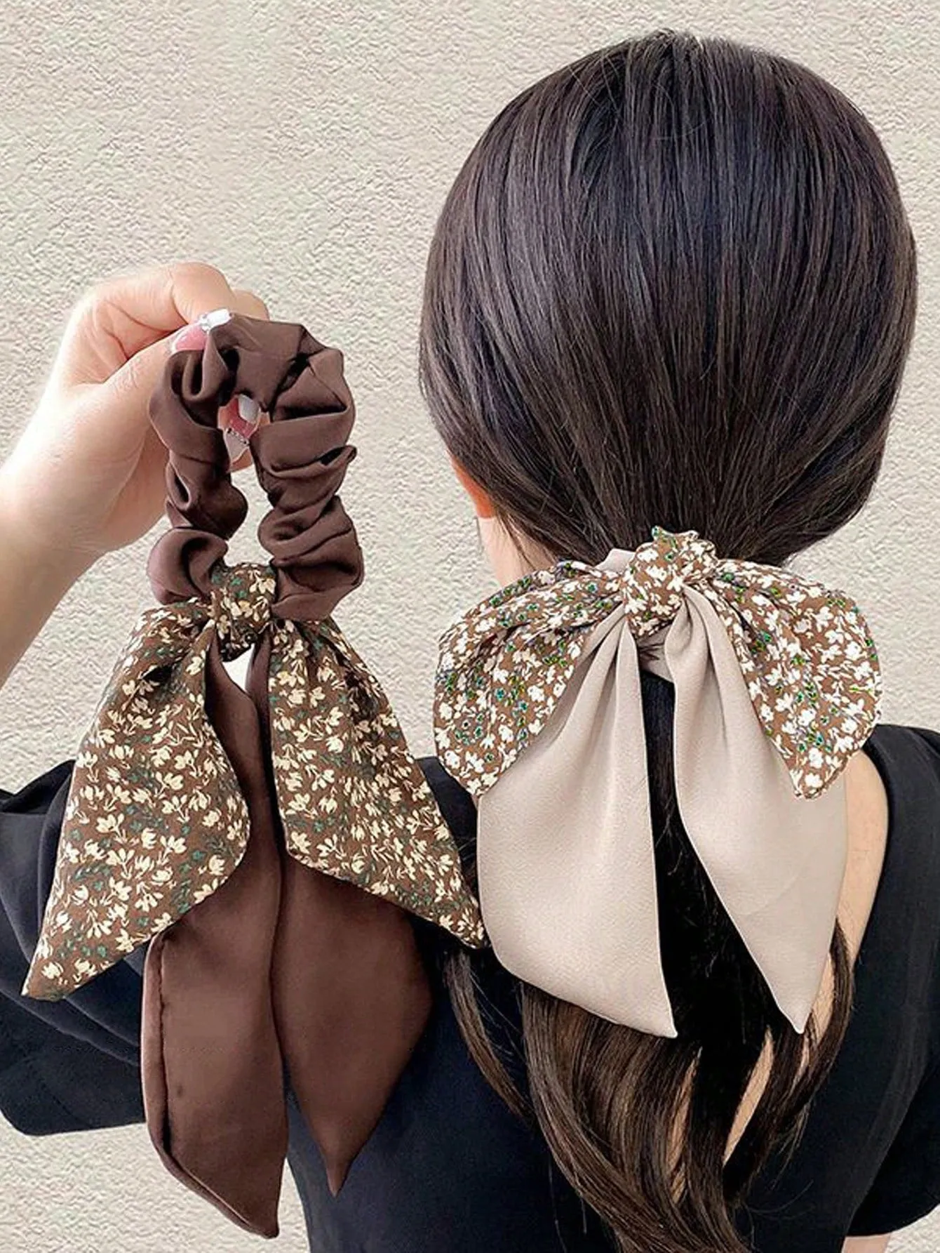 3pcs Simple Ponytail Bow Ribbon Headband- FD ⚡