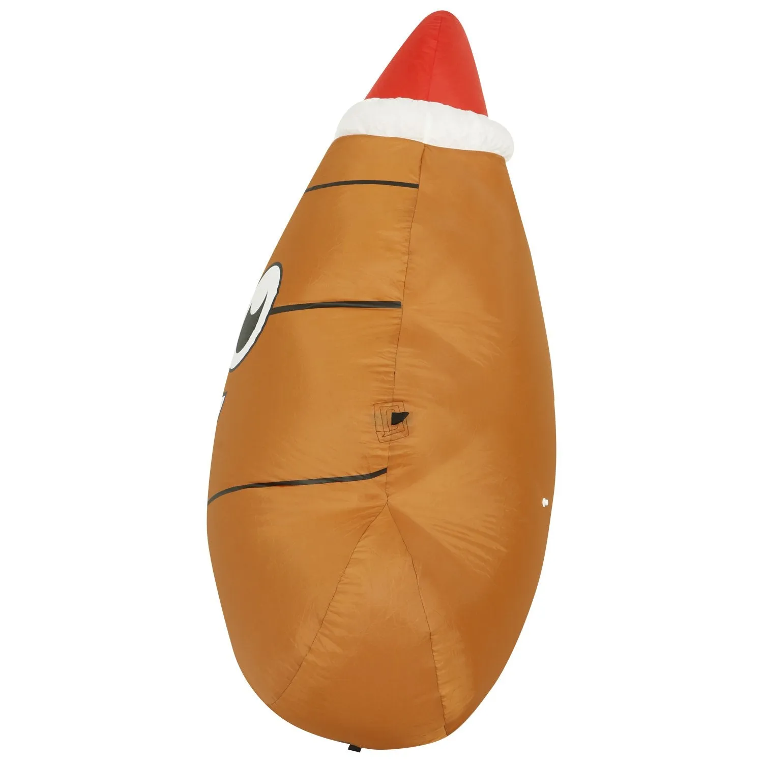 4 ft Inflatable Christmas Poop Outdoor Decoration with LED Lights, Fan, and Stakes