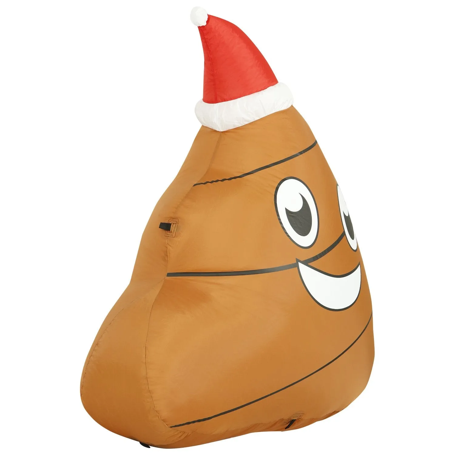 4 ft Inflatable Christmas Poop Outdoor Decoration with LED Lights, Fan, and Stakes