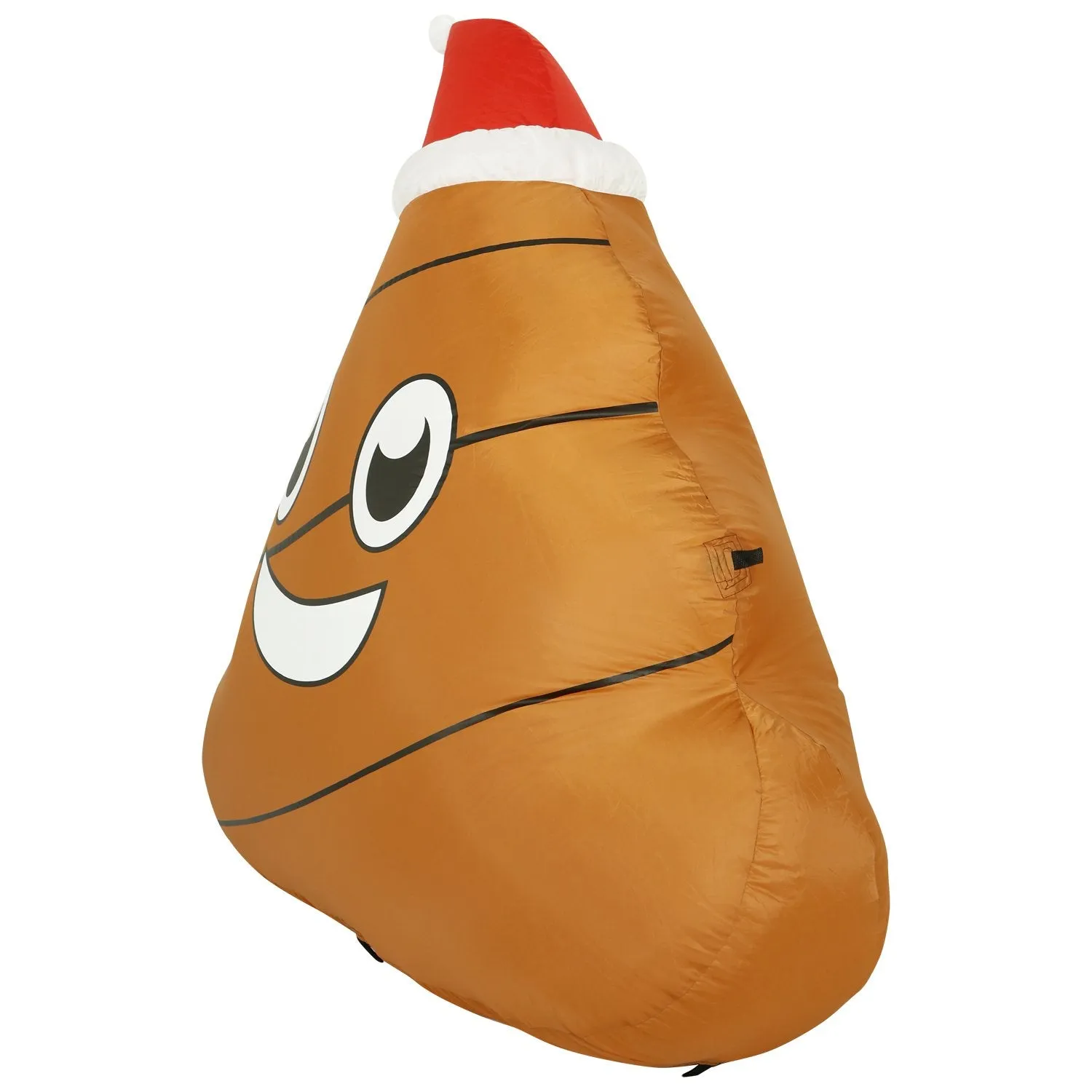 4 ft Inflatable Christmas Poop Outdoor Decoration with LED Lights, Fan, and Stakes