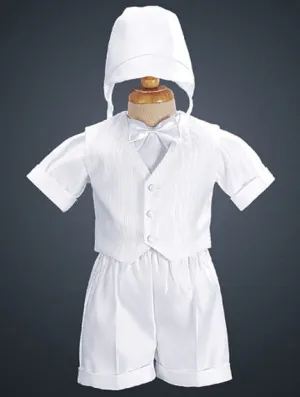 4 Piece Boys Dressy Vest and Satin Short Set LT-8460