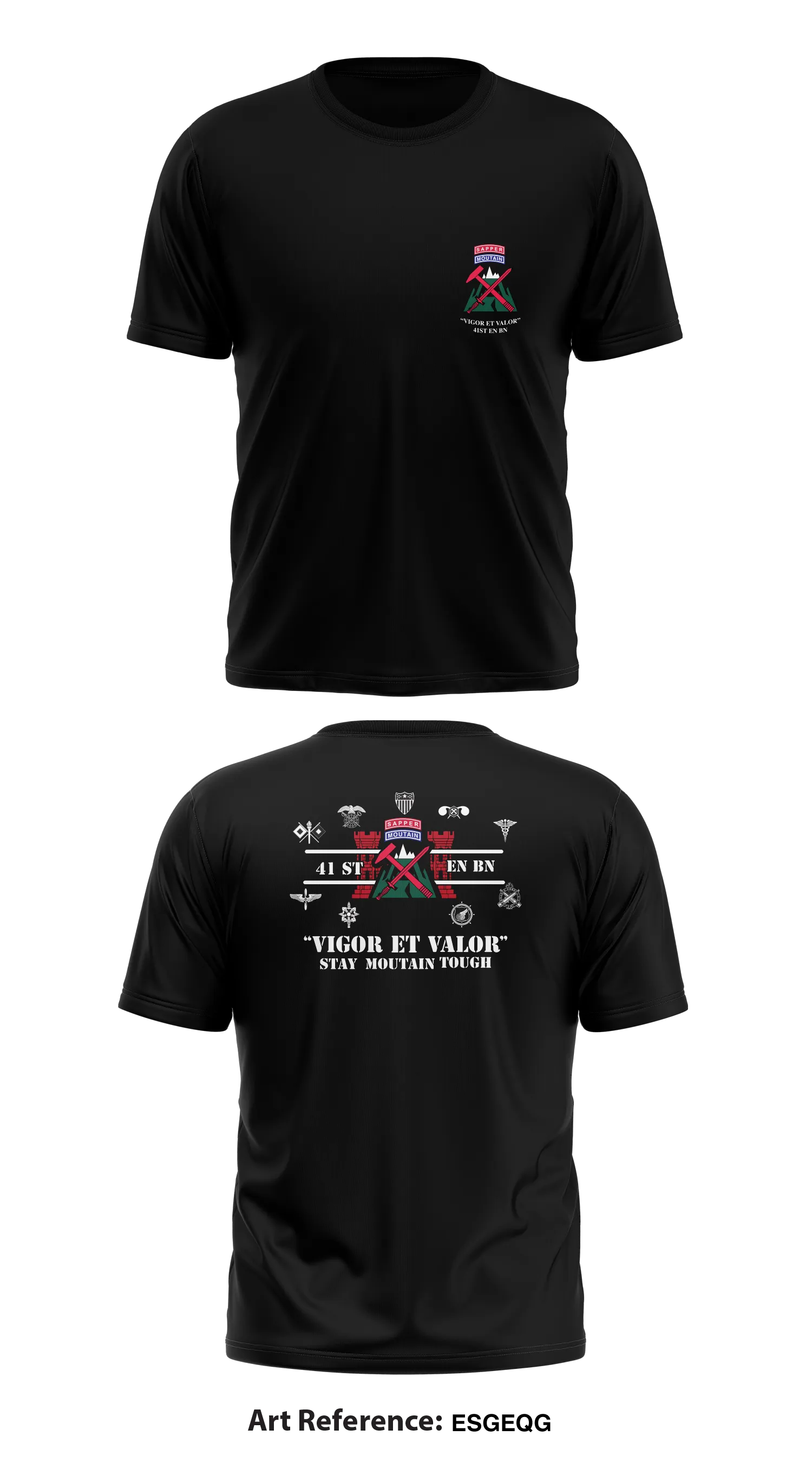 41st Engineer Battalion  Store 1 Core Men's SS Performance Tee - ESGeQg